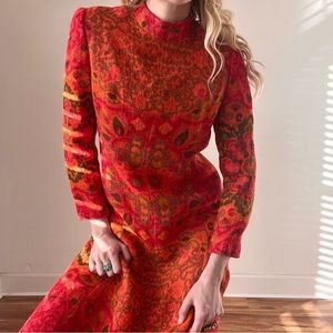 Vintage 1960s Psychedelic Dress